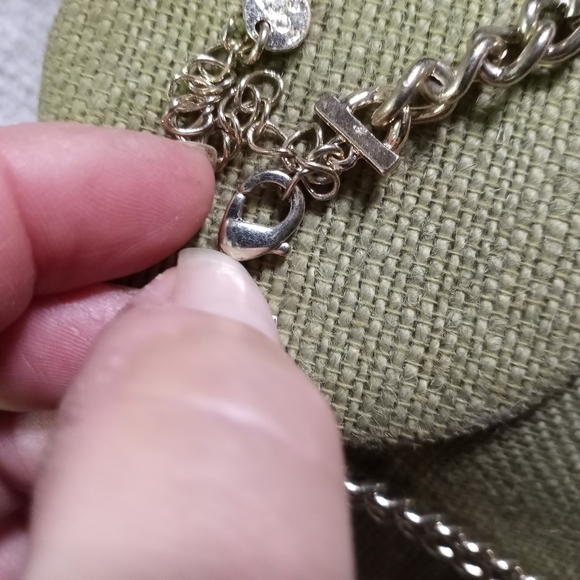 Loft statement runway necklace clear crystals colorful accents - Picture 2 of 6